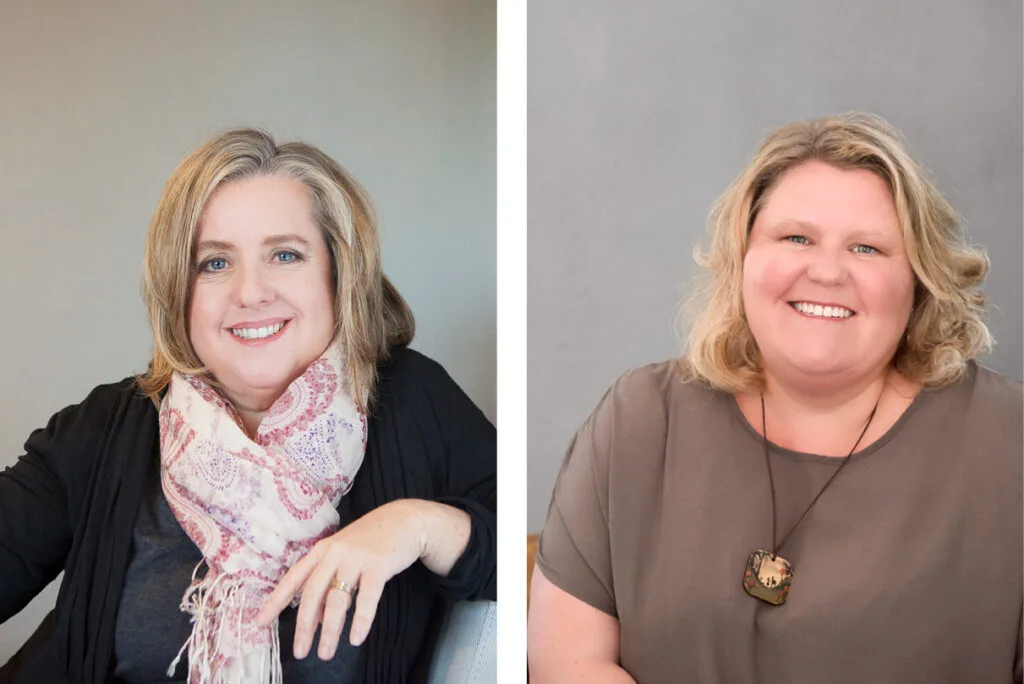 Portrait of YMU EFT therapists Janine Moran and Melanie Sheehan